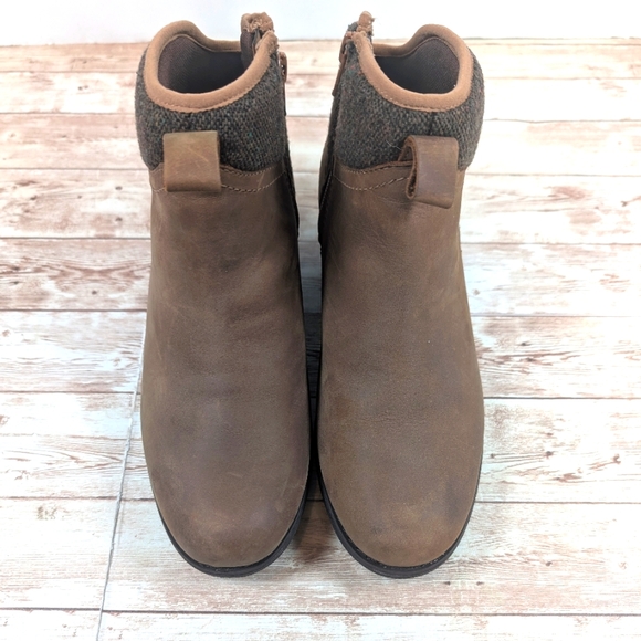 Merrell Leather Waterproof Ankle Booties Leather Brown / Tan Women's Size 8 - Picture 5 of 16